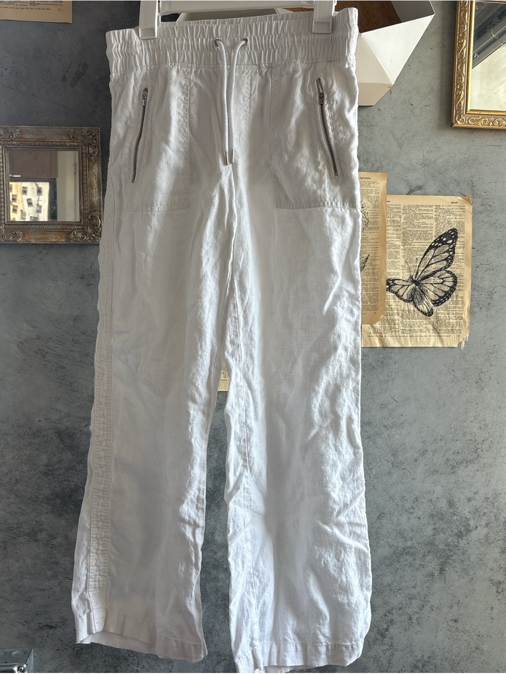 Athleta 100% Linen Cabo Wide Leg